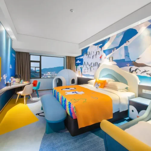 Penguin Snow House Family Room